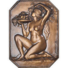 França, medalha, Femme Nue aux Fruits, Lenoir, MS(64), Bronze
