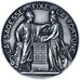Francja, medal, La Banque de France, La Sagesse fixe la Fortune, 1950, Dumarest