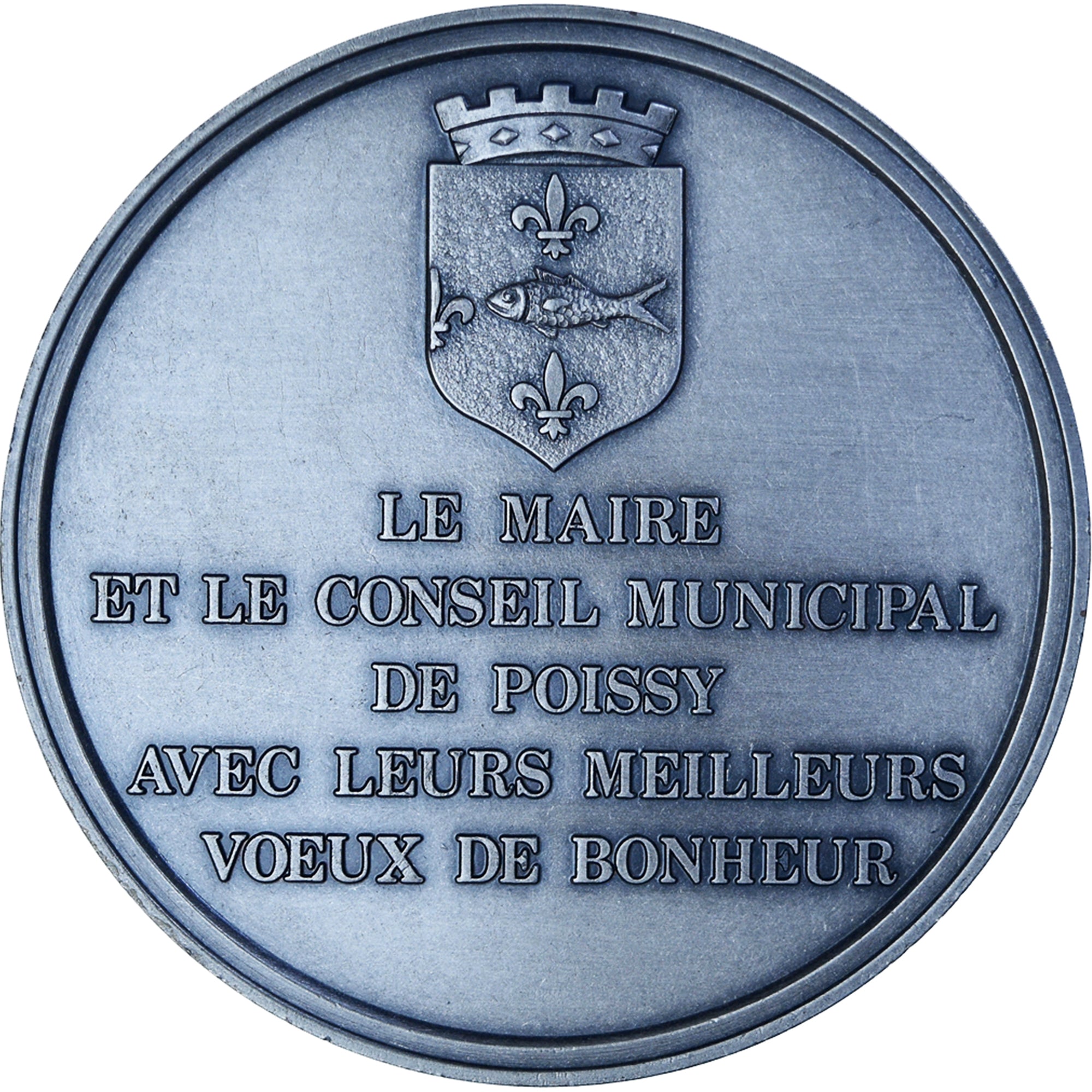 Francia, medaglia, Mariage, Municipalité de Poissy, SPL+, Bronzo argentato