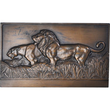 Frankreich, Medaille, Les Lions, Animalière, Thénot., UNZ, Bronze