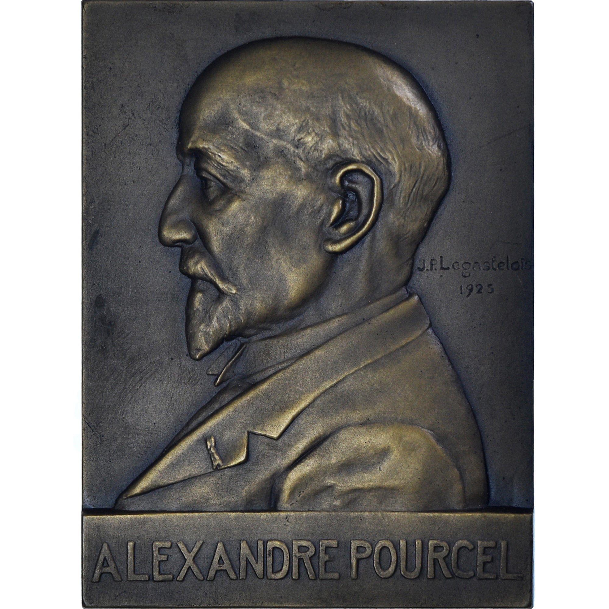 Francia, medalla, Alexandre Pourcel, Mines de Saint-Etienne, 1925, Legastelois