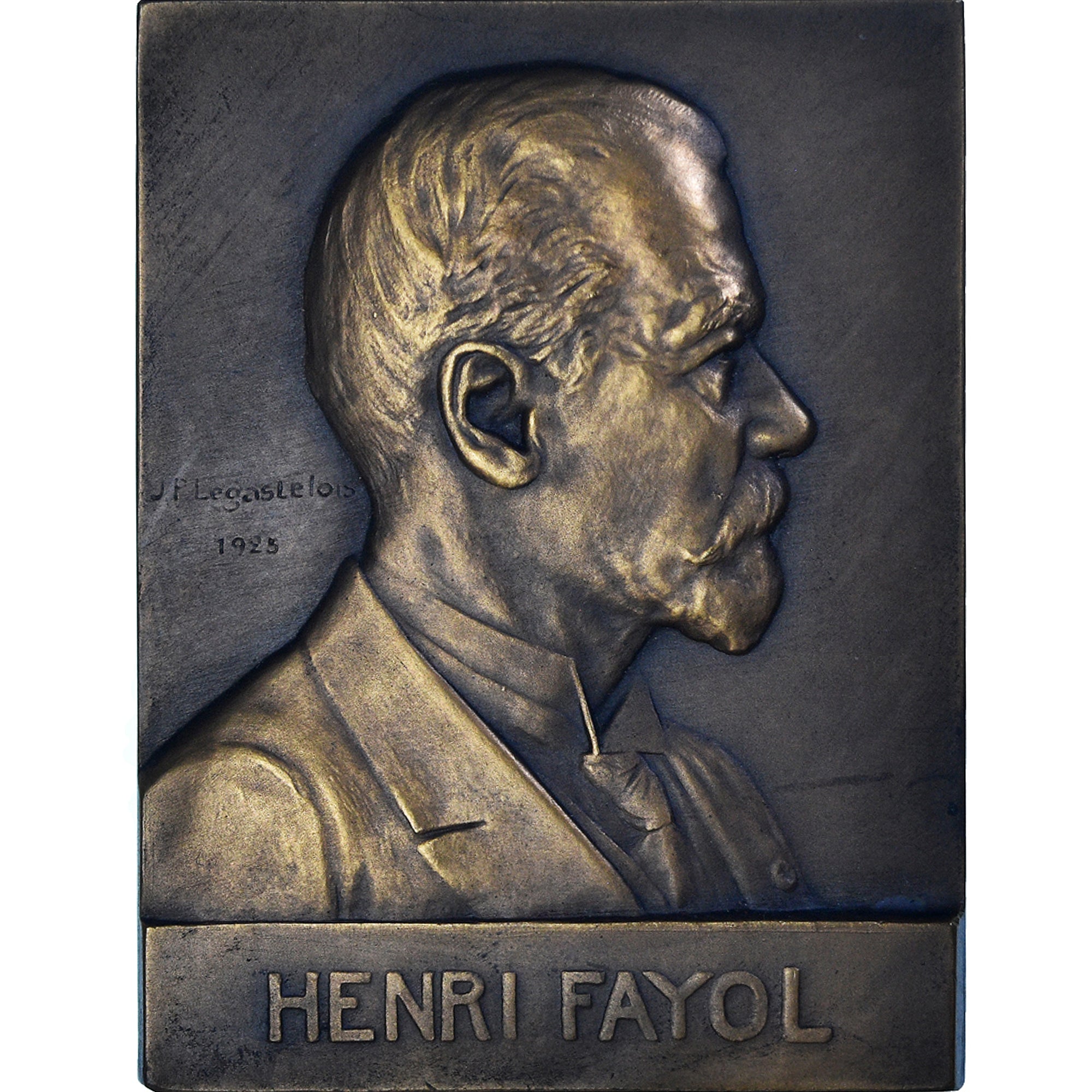 Francia, medalla, Henri Fayol, Mines de Saint-Etienne, 1925, Legastelois, SC+