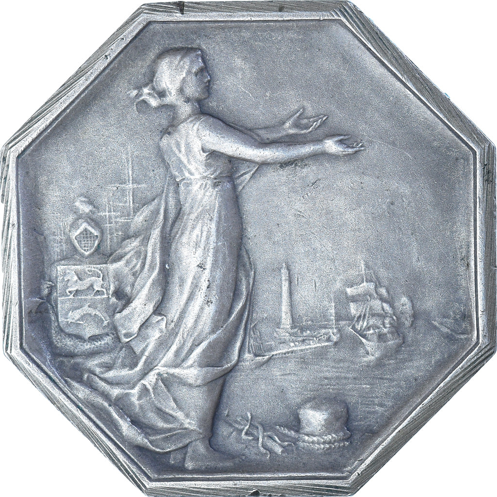 France, Token, Chambre de Commerce de Dunkerque, Dautel, AU(55-58), Silver
