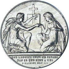 Francia, medaglia, Noces, Mariage, Religion, Petit, BB+, Argento