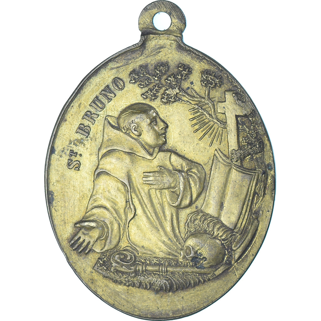 Francia, medaglia, Saint Bruno, Religions & beliefs, BB, Ottone