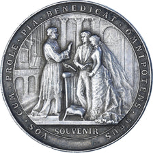 Francja, medal, Noces, Souvenir de Mariage, Religie i wierzenia, 1912, Vernon