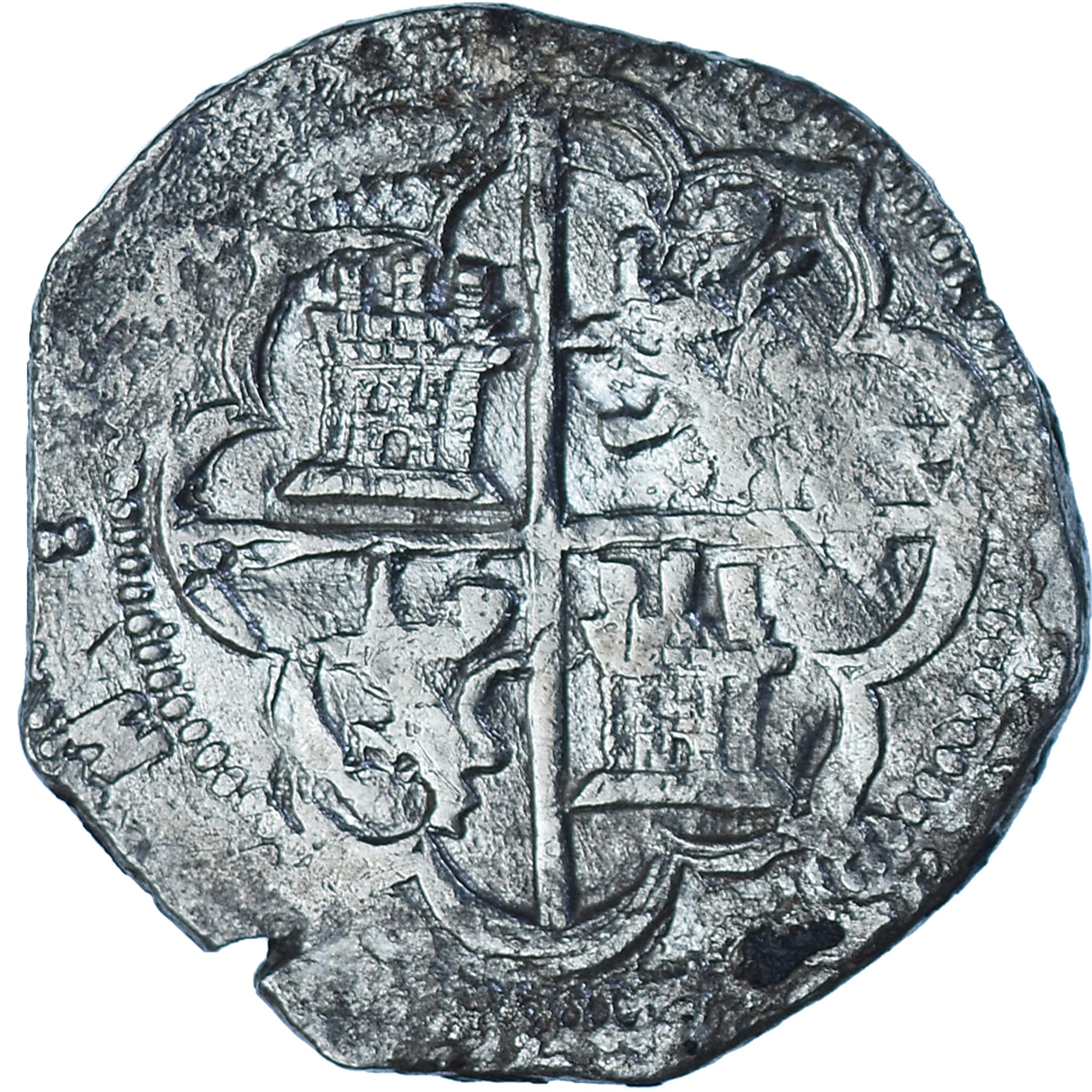 Coin, Bolivia, Philip III, 4 Réales, 1618-1620, Potosi, COB, VF(30-35), Silver