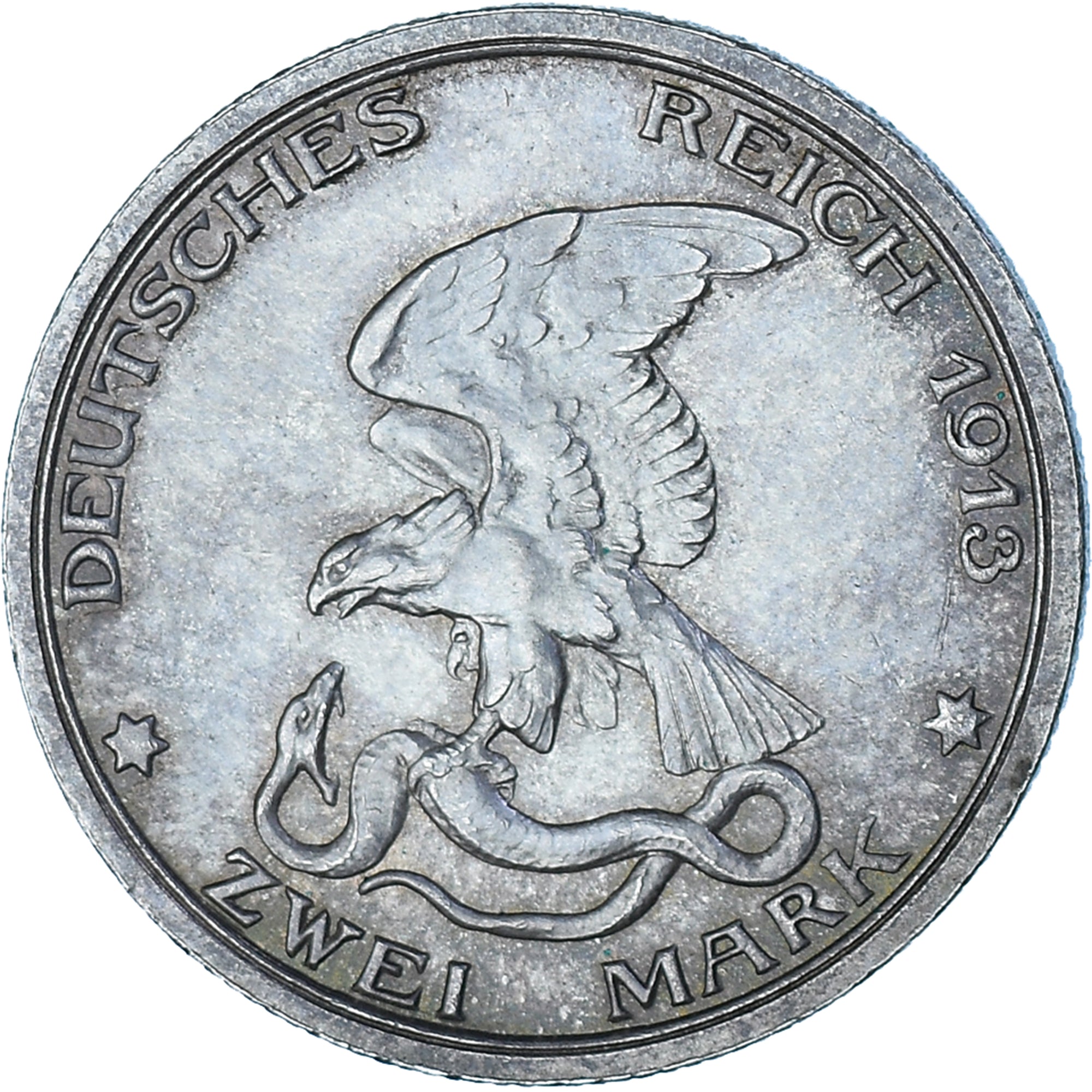 Munten, Duitse staten, PRUSSIA, Wilhelm II, 2 Mark, 1913, Berlin, PR+, Zilver