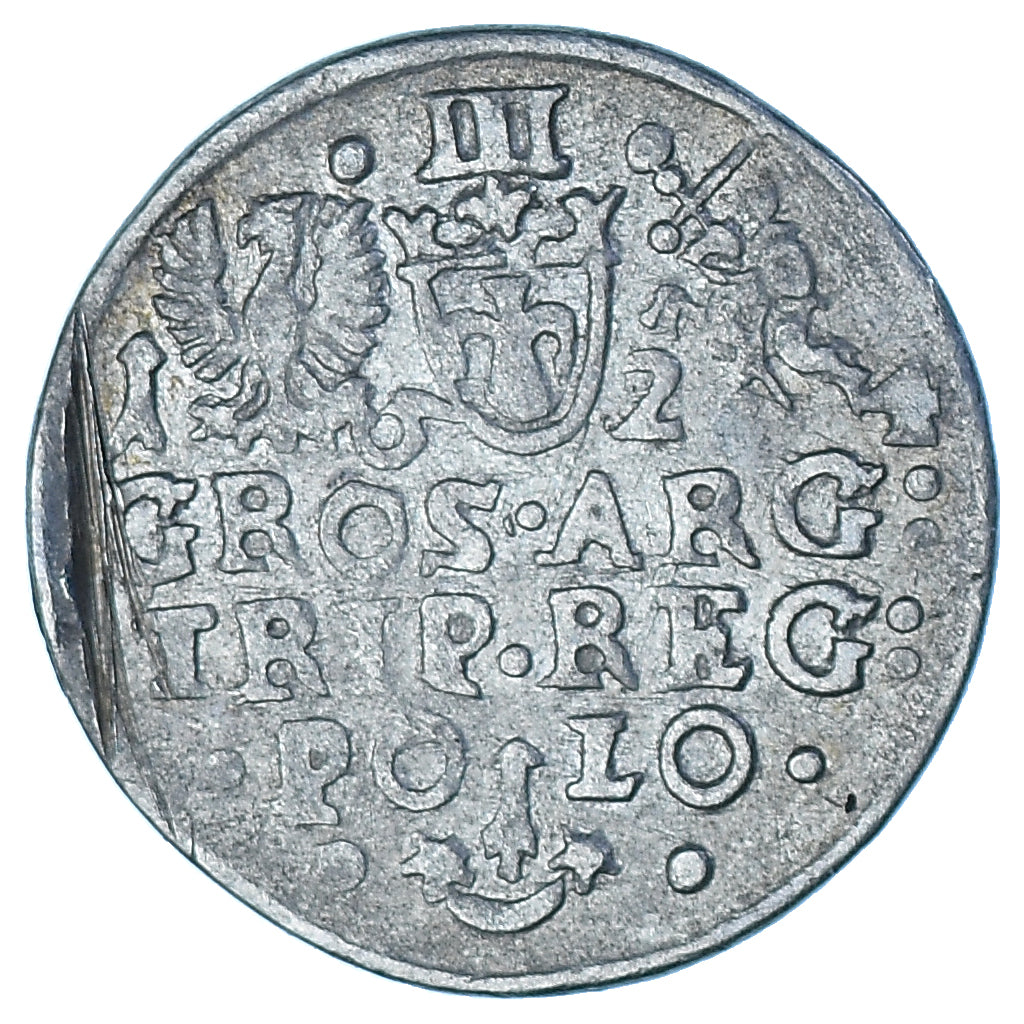 Coin, Poland, Sigismund III, 3 Groschen, 1624, EF(40-45), Silver