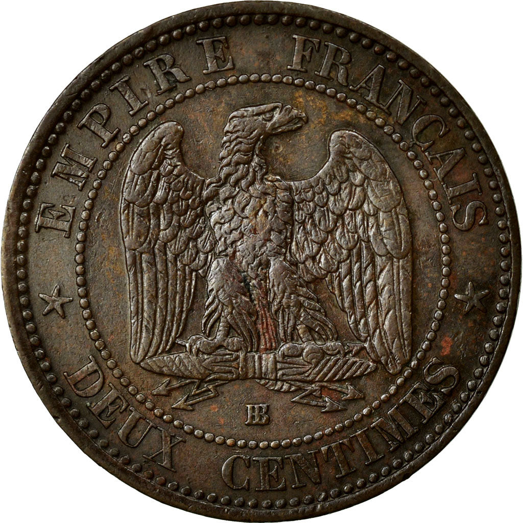 Coin, France, Napoleon III, Napoléon III, 2 Centimes, 1854, Strasbourg