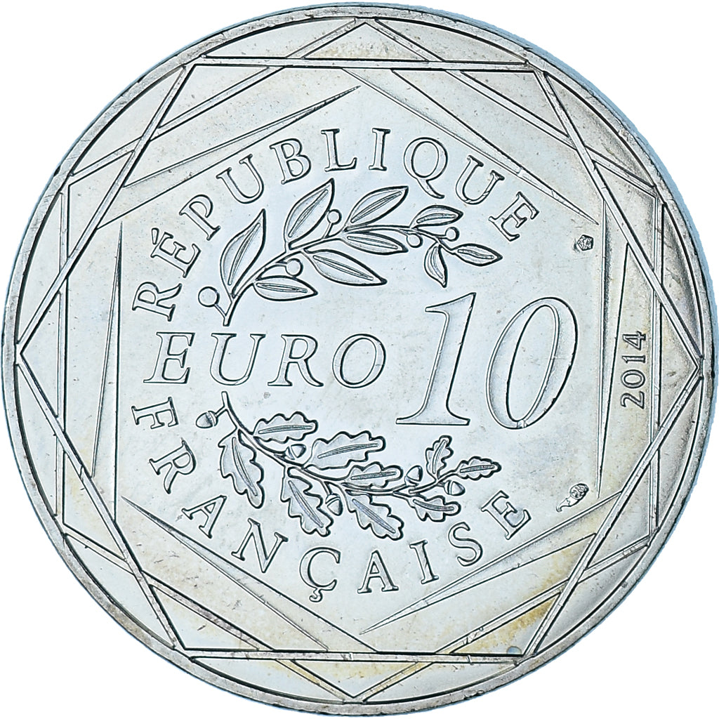 France, 10 Euro, Sempé - Printemps - Liberté, 2014, Paris, MS(64), Silver