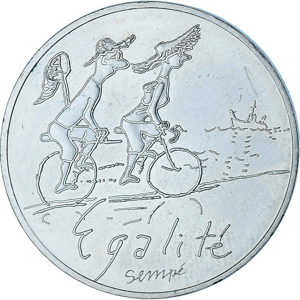 Francia, 10 Euro, Monnaie de Paris, Sempé - Été - Égalité, 2014, SPL+