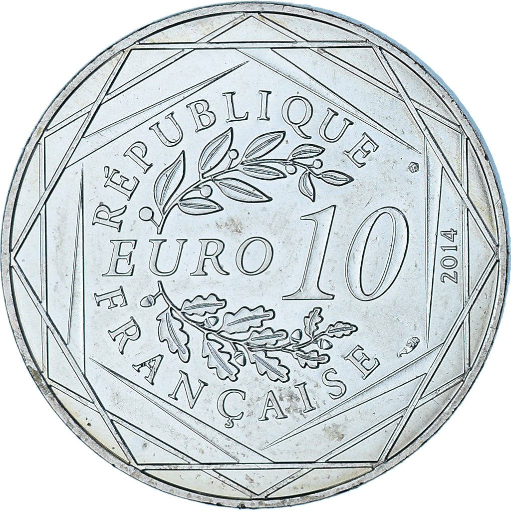 Francia, 10 Euro, Monnaie de Paris, Sempé - Été - Égalité, 2014, SPL+