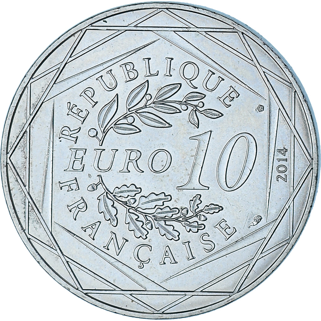 Francia, 10 Euro, 2014, Monnaie de Paris, Sempé Liberté Printemps, SPL+