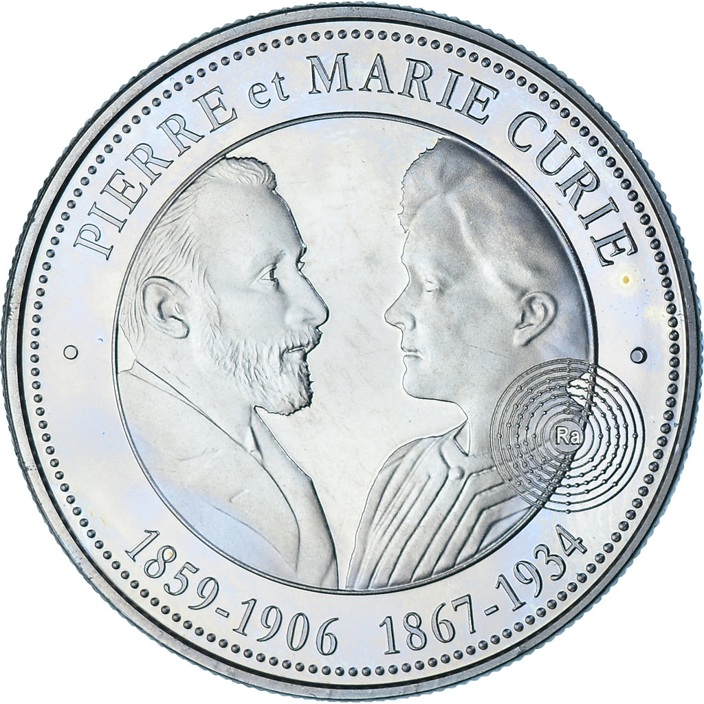 France, Medal, Pierre et Marie Curie, Collection Panthéon, MS(64)