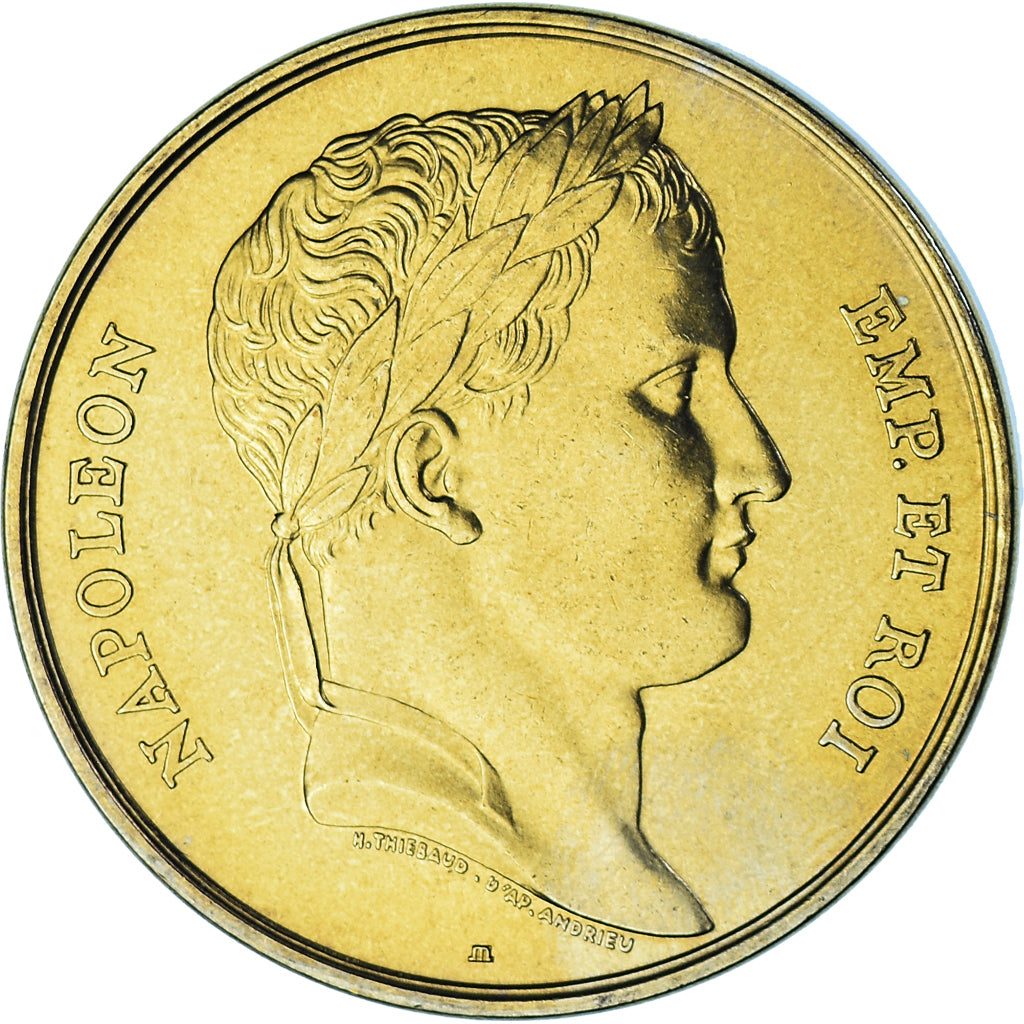 France, Medal, Le sacre de Napoléon Ier par Pie VII, Thiébaud, MS(65-70), Gilt