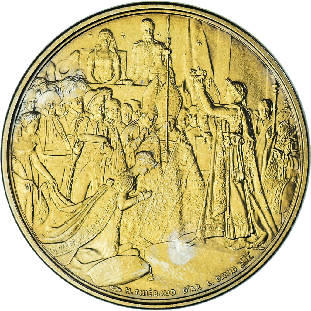 France, Medal, Le sacre de Napoléon Ier par Pie VII, Thiébaud, MS(65-70), Gilt