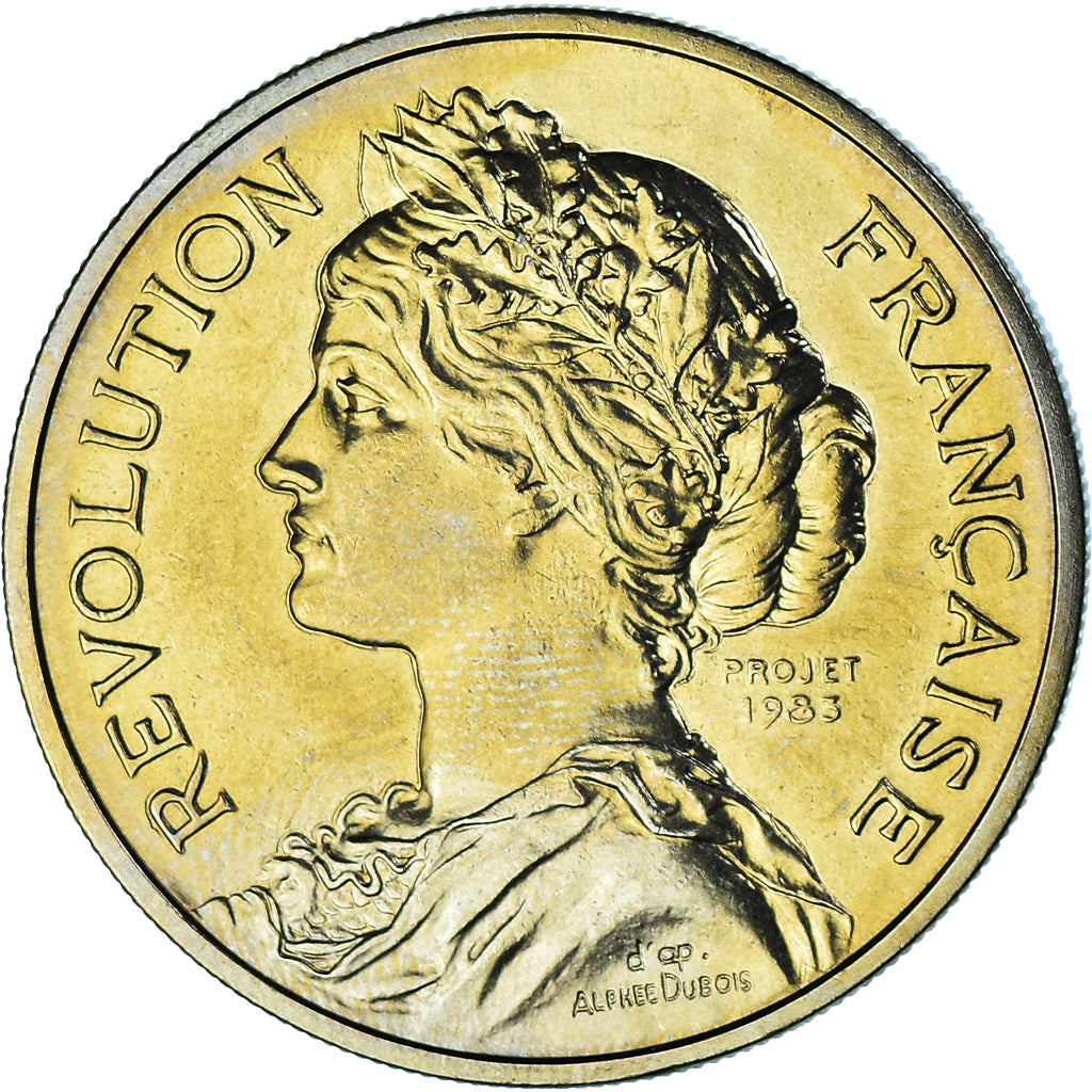 France, Medal, Bicentenaire de la Prise de la Bastille, MS(65-70), Copper-Nickel