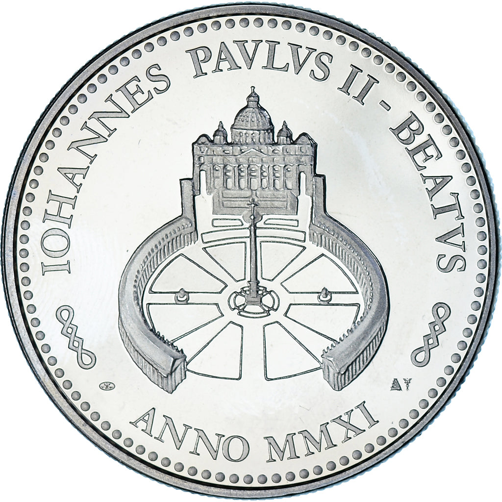 Vatikan, Medaille, Le Pape Jean-Paul II, 2011, UNZ+, Kupfer-Nickel