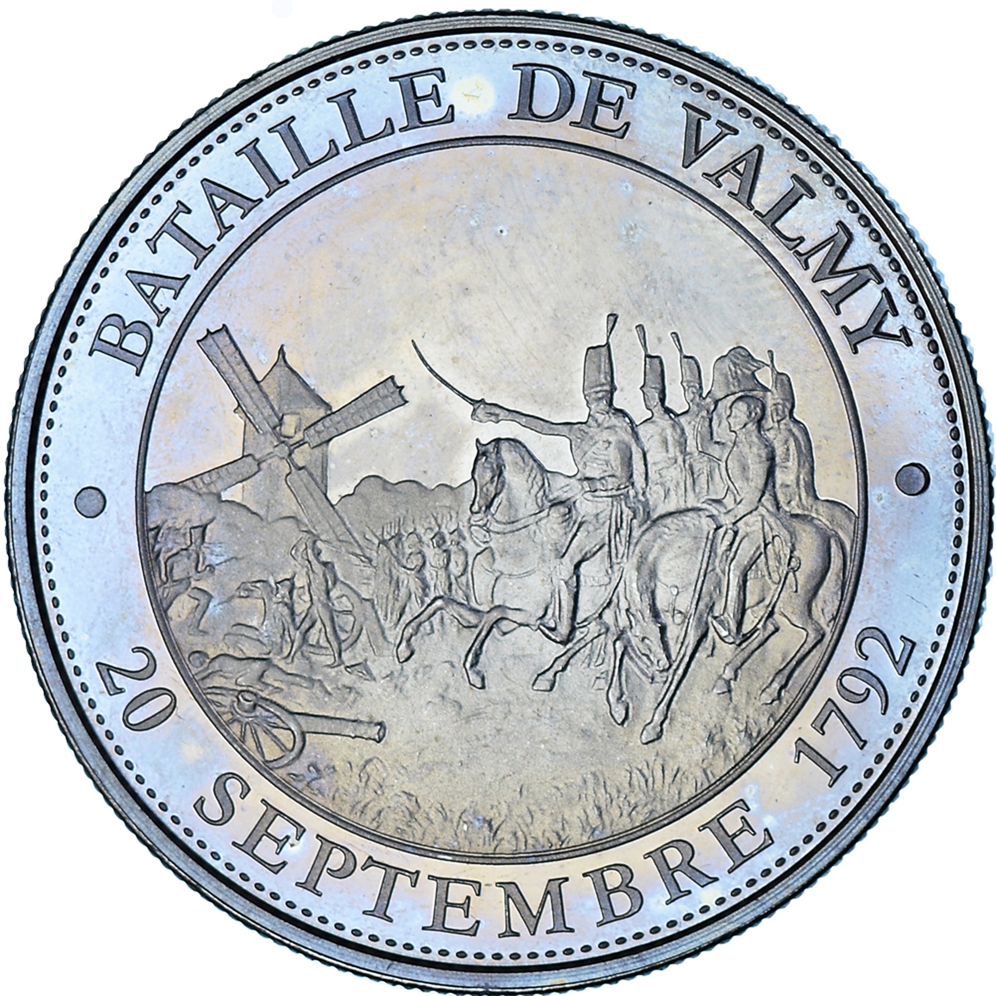 France, Medal, Révolution Française, Bataille de Valmy, History, MS(63)