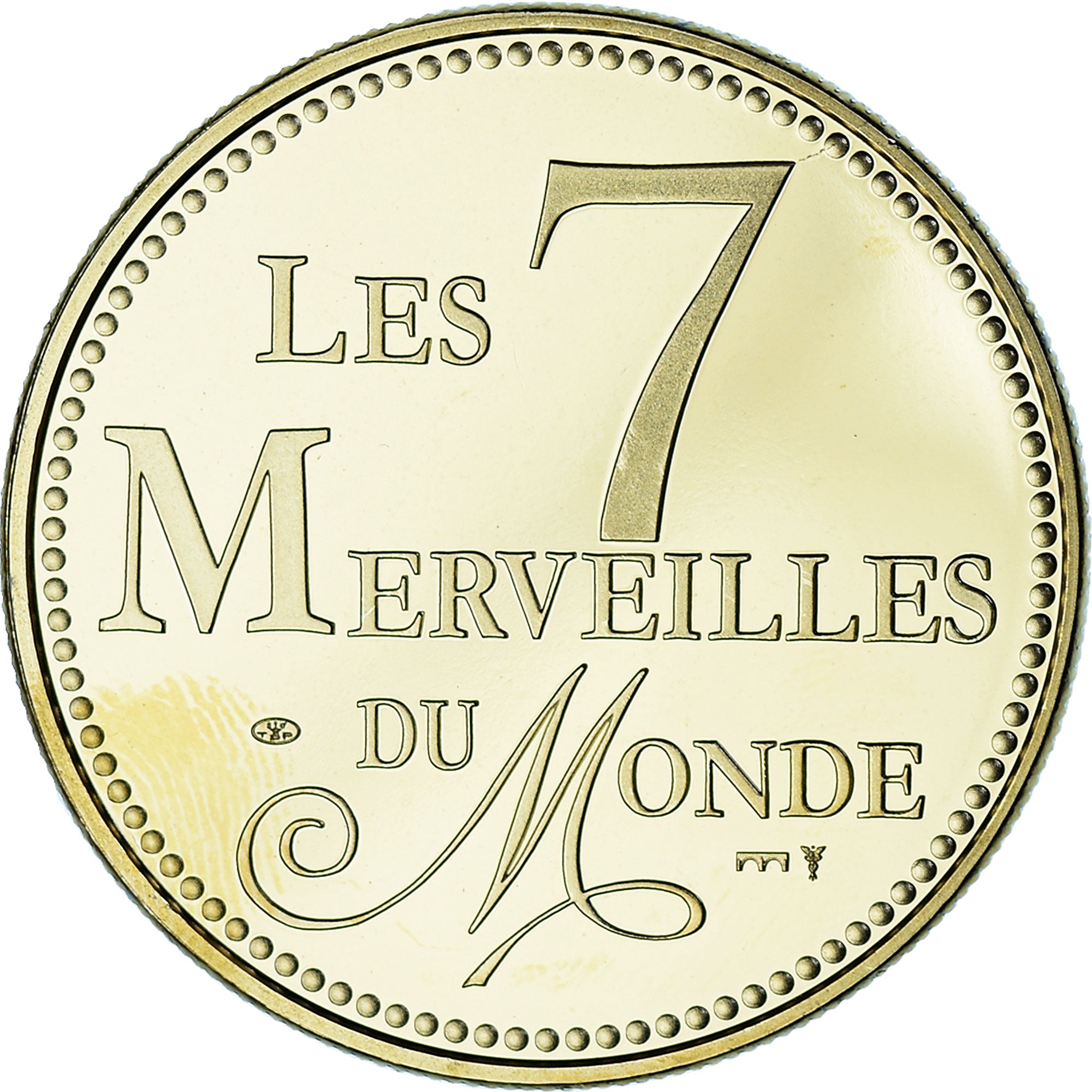 France, Medal, Les 7 Merveilles du Monde, Pyramides de Gizeh, Patrimoine