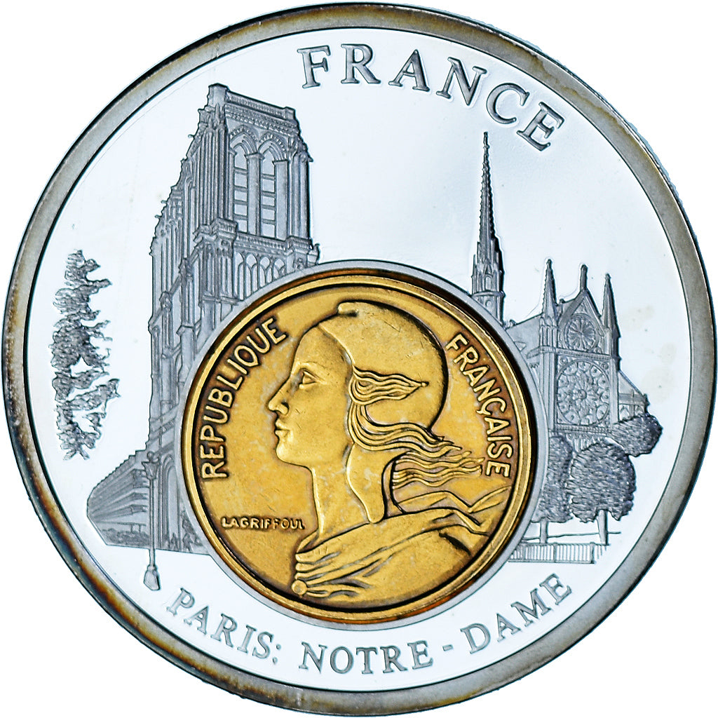 Frankrijk, Medaille, European Currencies, Paris Notre-Dame, Arts & Culture