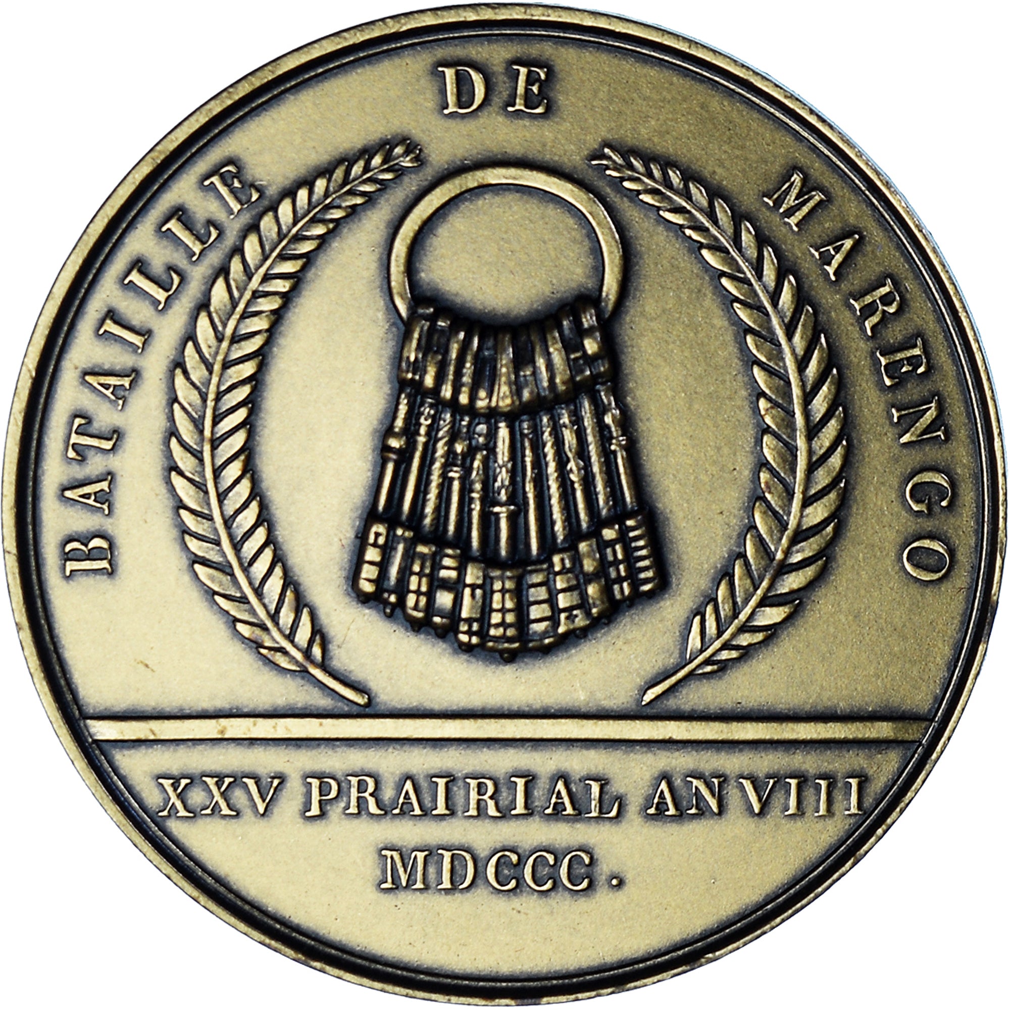 France, Medal, Napoleon Ier , Bataille de Marengo, Denon, Restrike, MS(65-70)