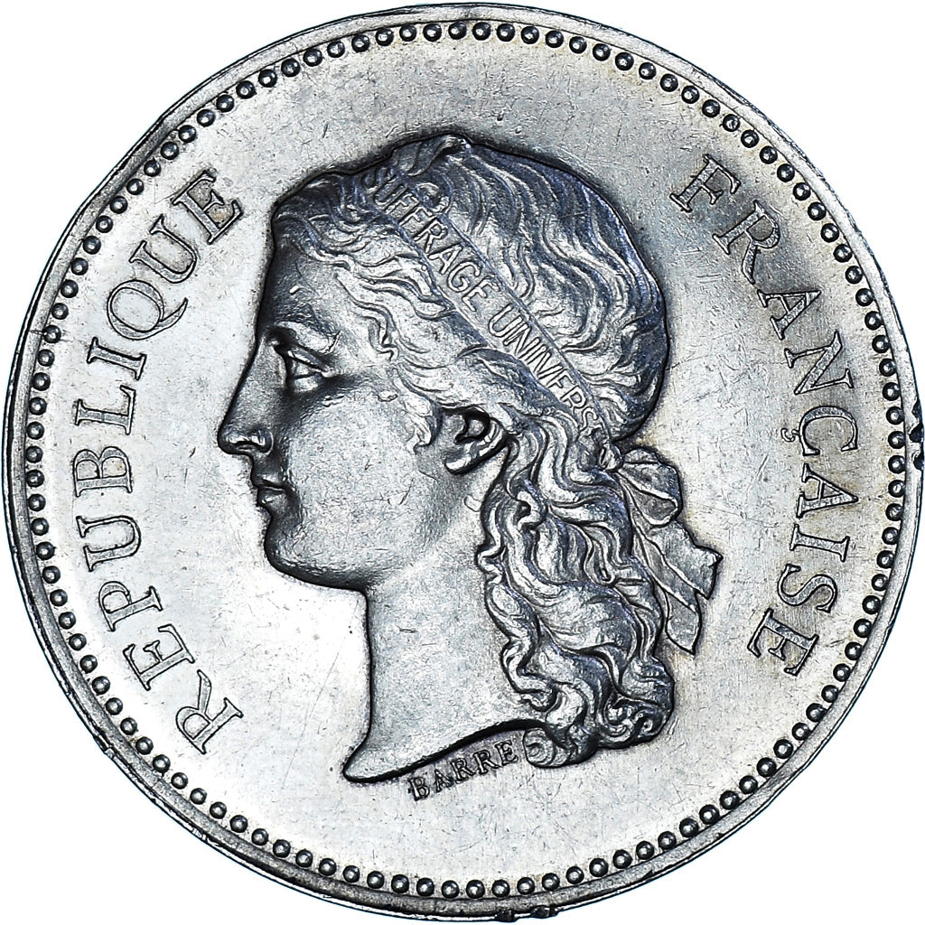 Francia, medalla, Instruction Publique, Commission d'Examen, Aisne, Barre, EBC