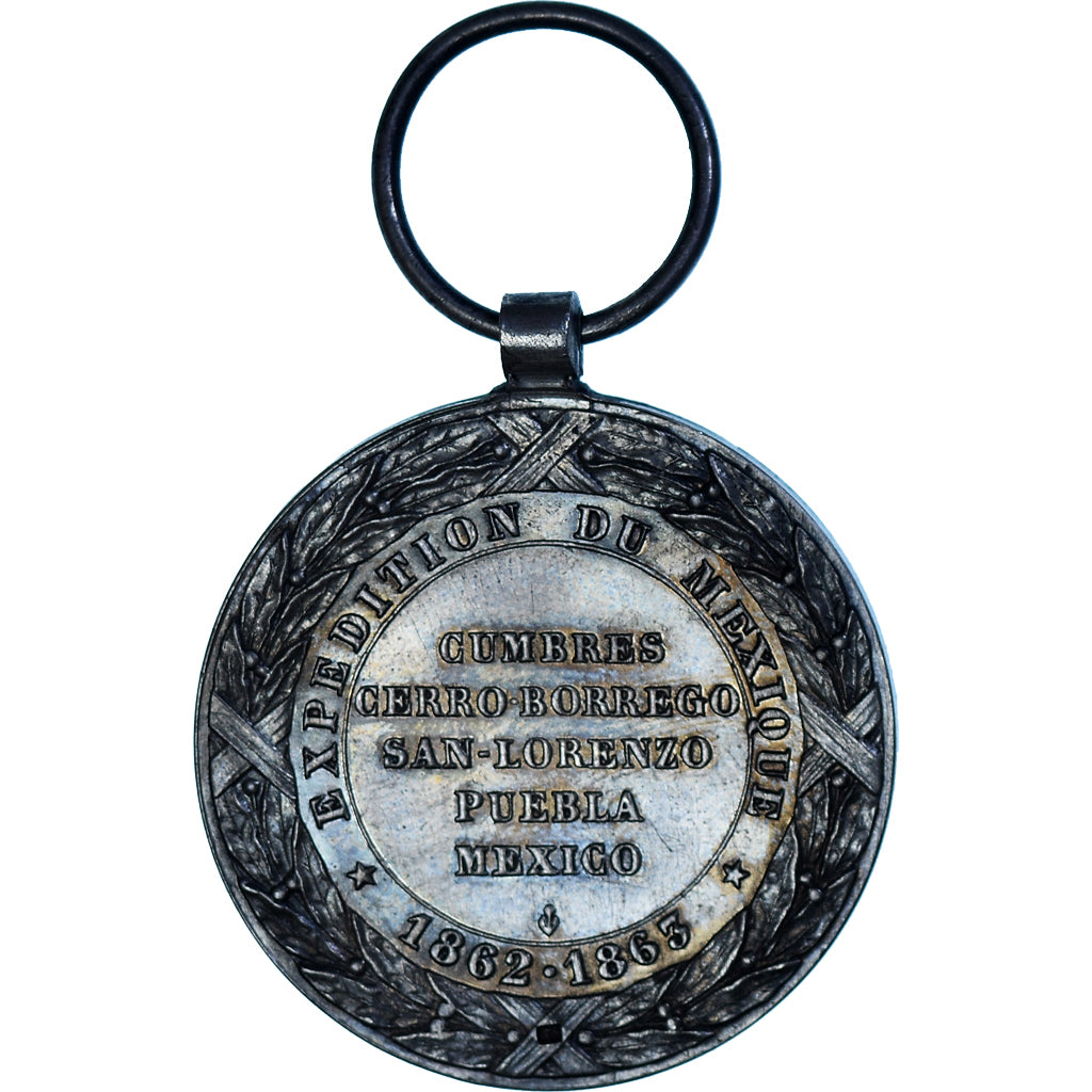 Frankrijk, Napoléon III, Expédition du Méxique, History, Medaille, 1862-1863