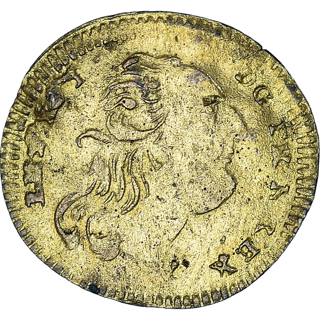 France, Token, Louis XVI, Nuremberg, Rechenpfennig, History, VF(30-35), Brass