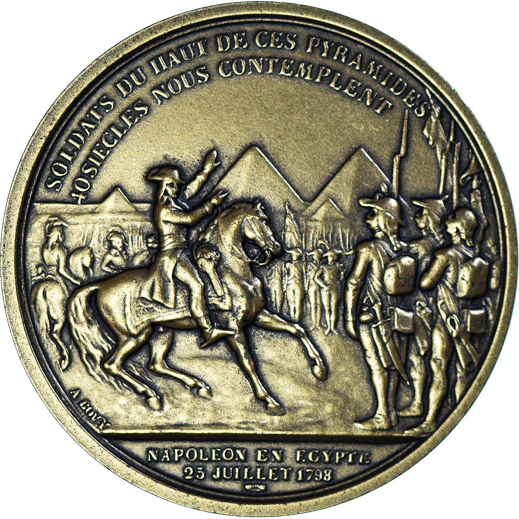 France, Medal, Napoléon Ier en Egypte, Denon, Restrike, MS(65-70), Bronze