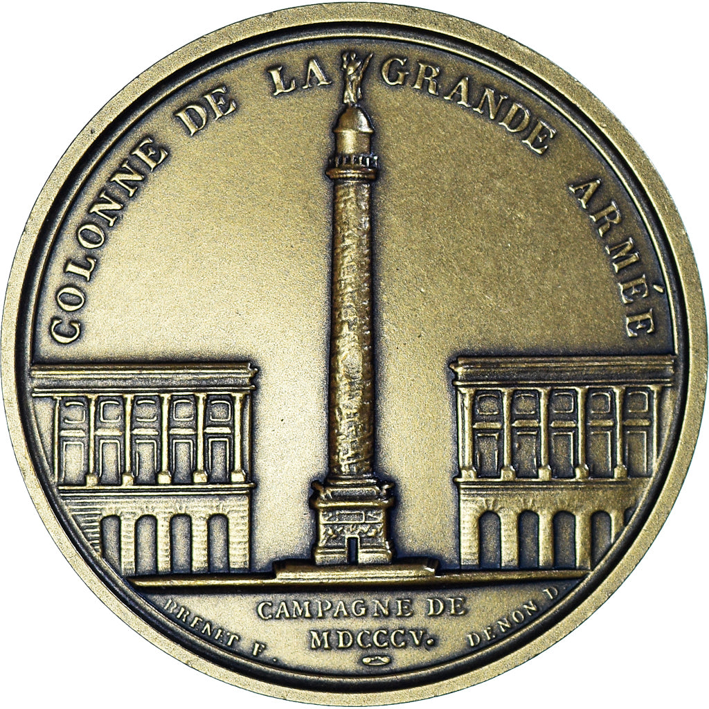 France, Medal, Napoléon Ier, Colonne de la Grande Armée, Denon, Restrike