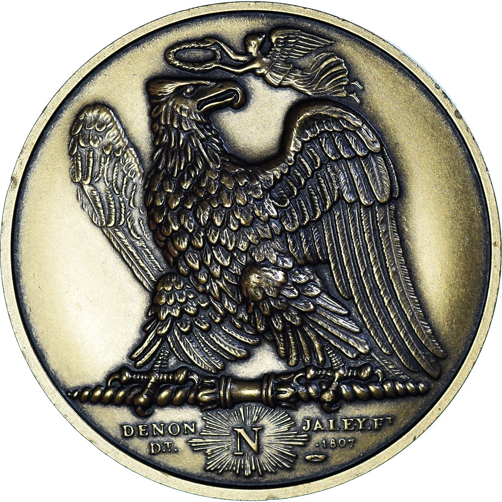 France, Medal, L'Empereur Napoléon Abdique, Brenet, Restrike, MS(65-70), Bronze