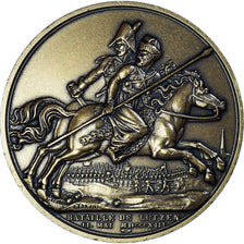 France, Medal, Napoléon Ier, Bataille de Lutzen, Brenet, Restrike, MS(65-70)
