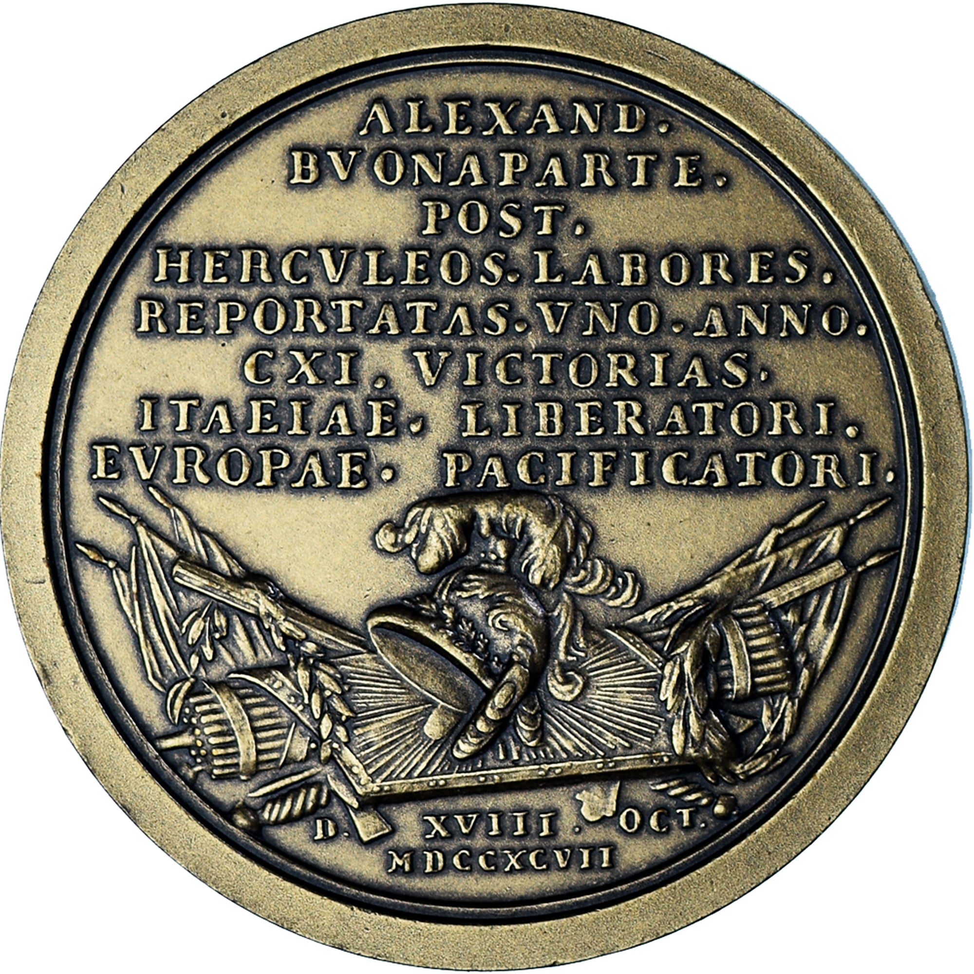 France, Medal, Napoléon Ier, Traité de Campo-Formio, Brenet, Restrike, MS(63)