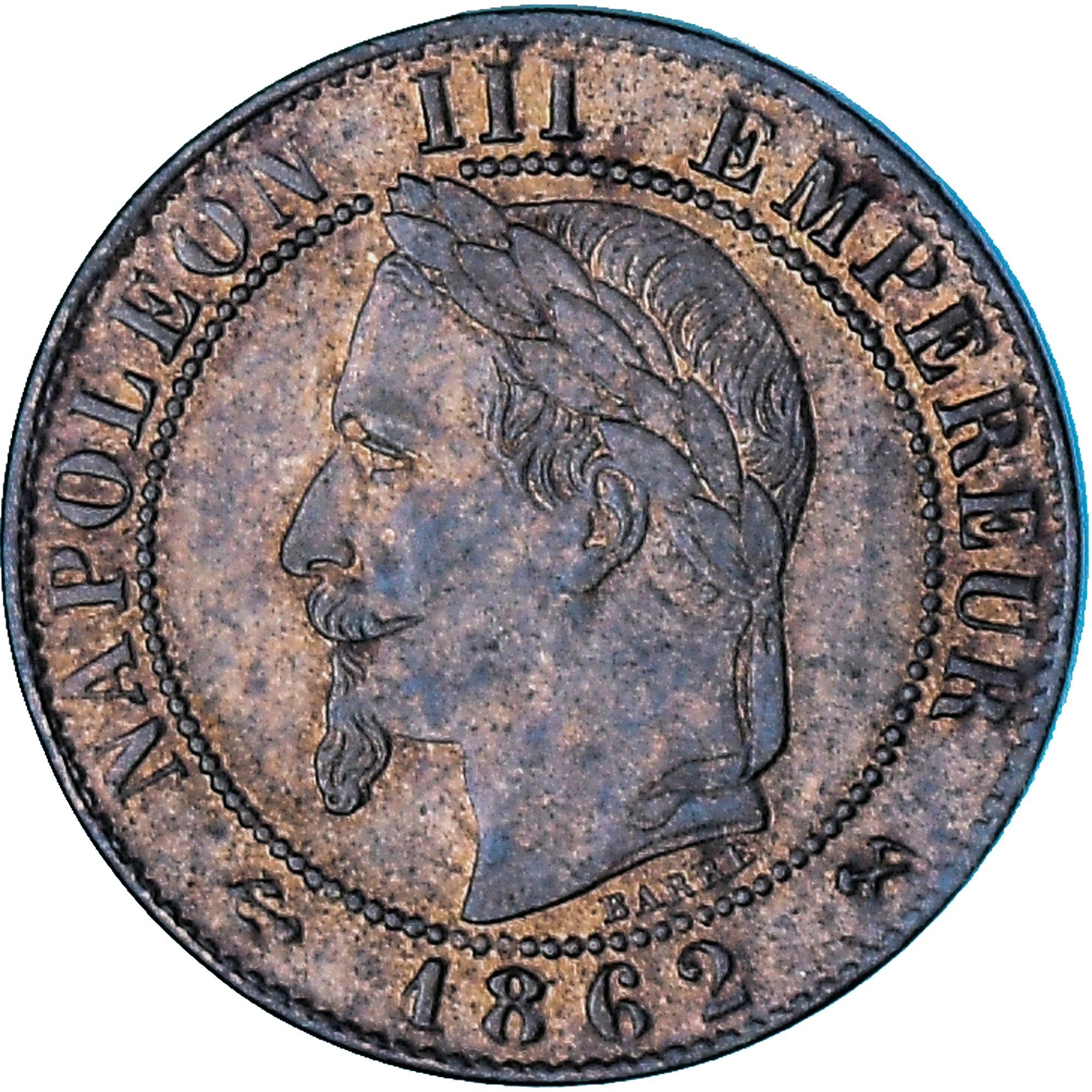 Coin, France, Napoleon III, Napoléon III, Centime, 1862, Bordeaux, EF(40-45)