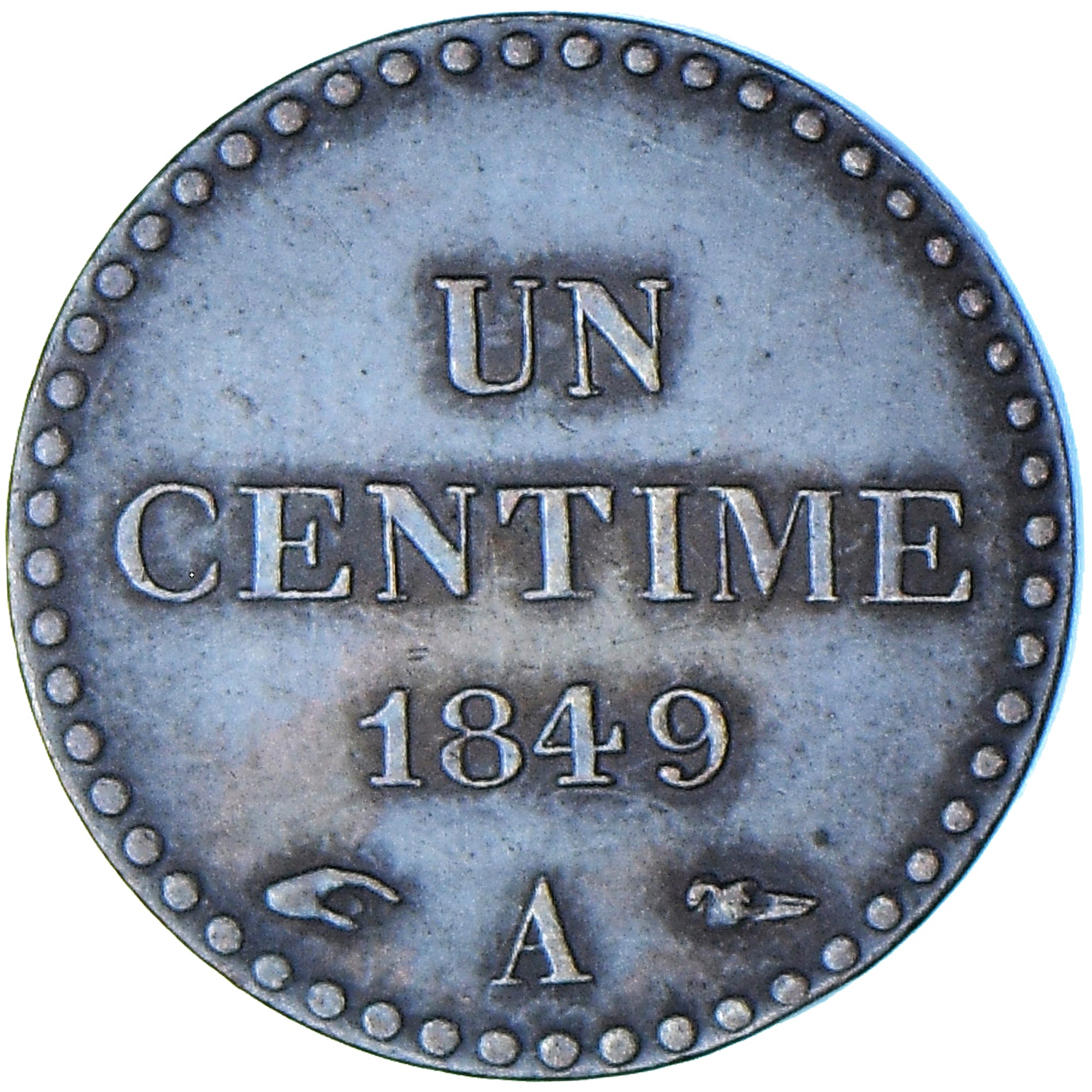 Monnaie, France, Dupré, Centime, 1849, Paris, TTB+, Bronze, KM:754, Le