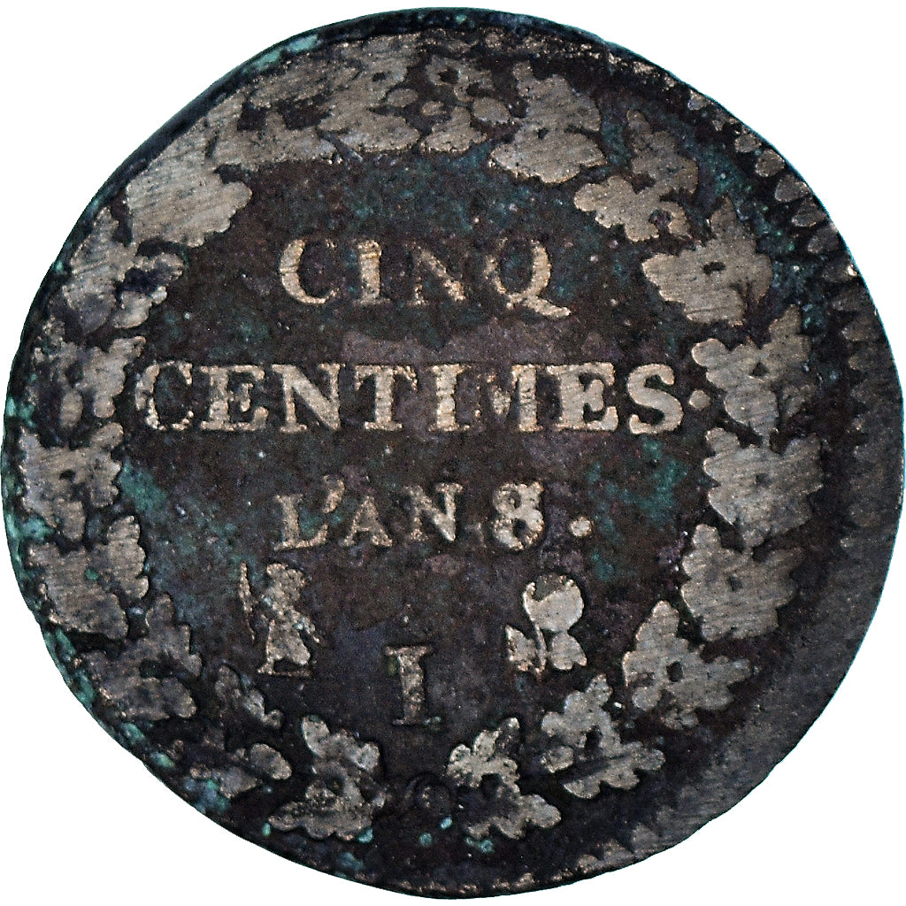 Münze, Frankreich, Dupré, 5 Centimes, AN 8/5, Limoges, SGE, Bronze, Le
