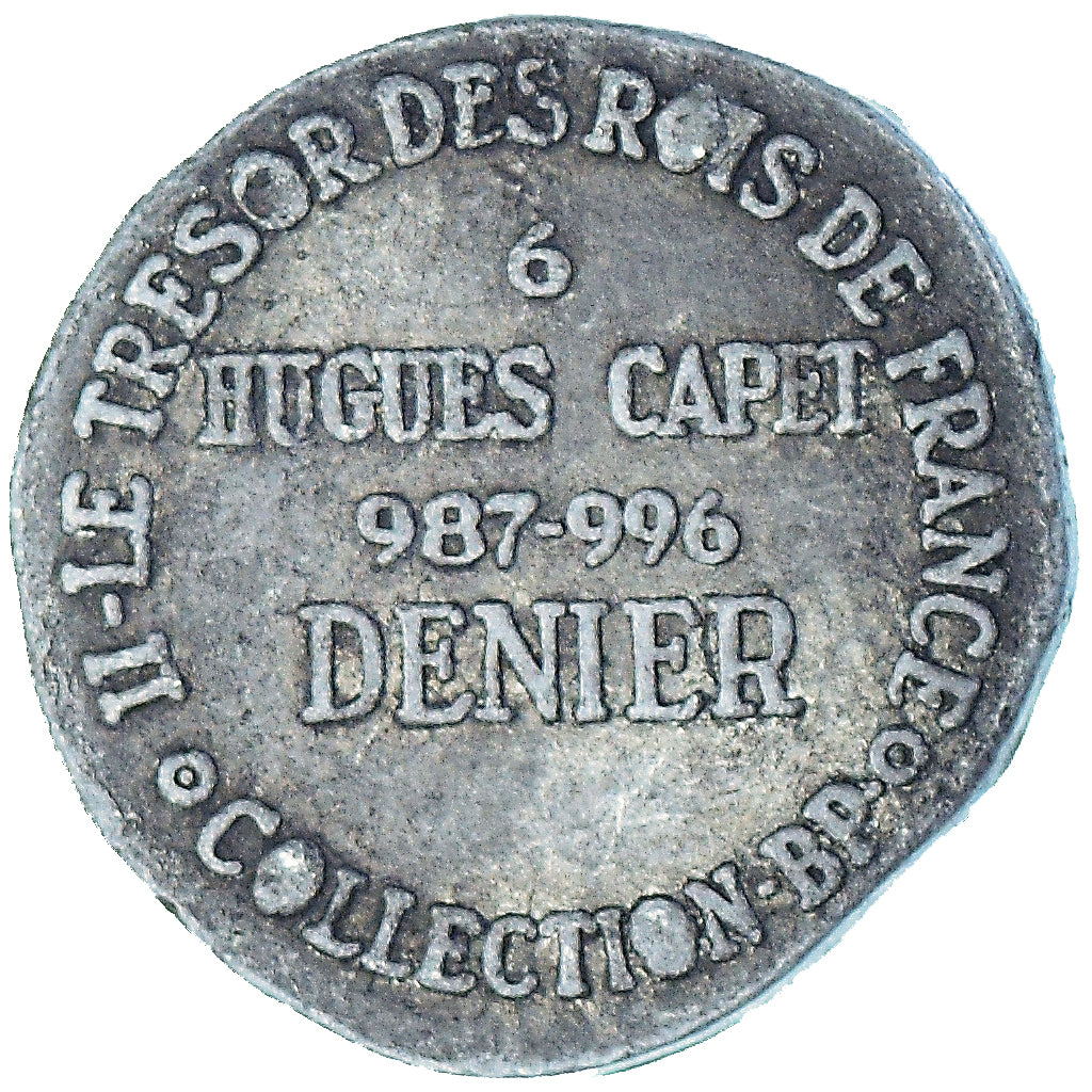 France, Jeton, Collection BP, Denier Hugues Capet, History, SUP, Cuivre