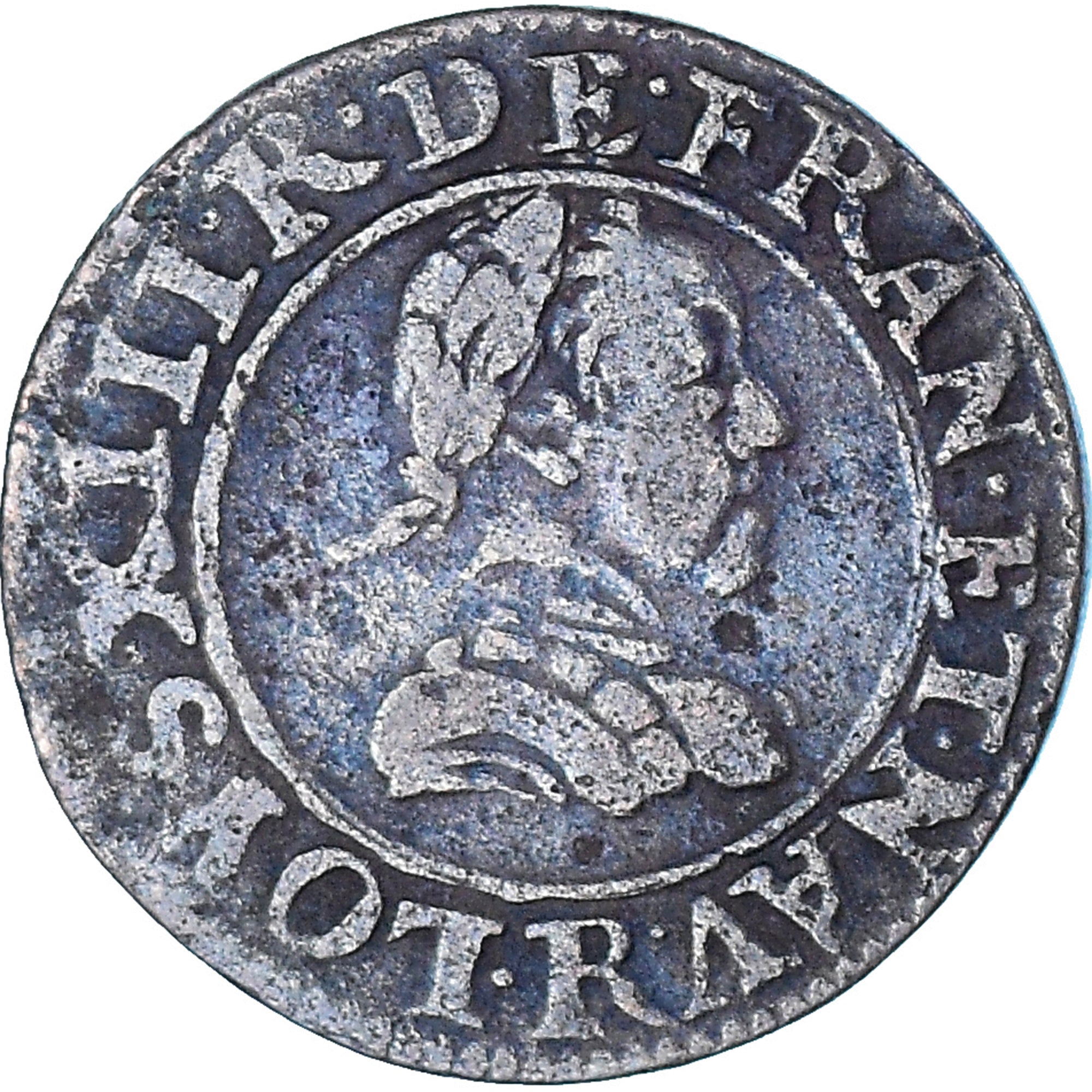 Monnaie, France, Louis XIII, Double Tournois, 1618, Saint-André de