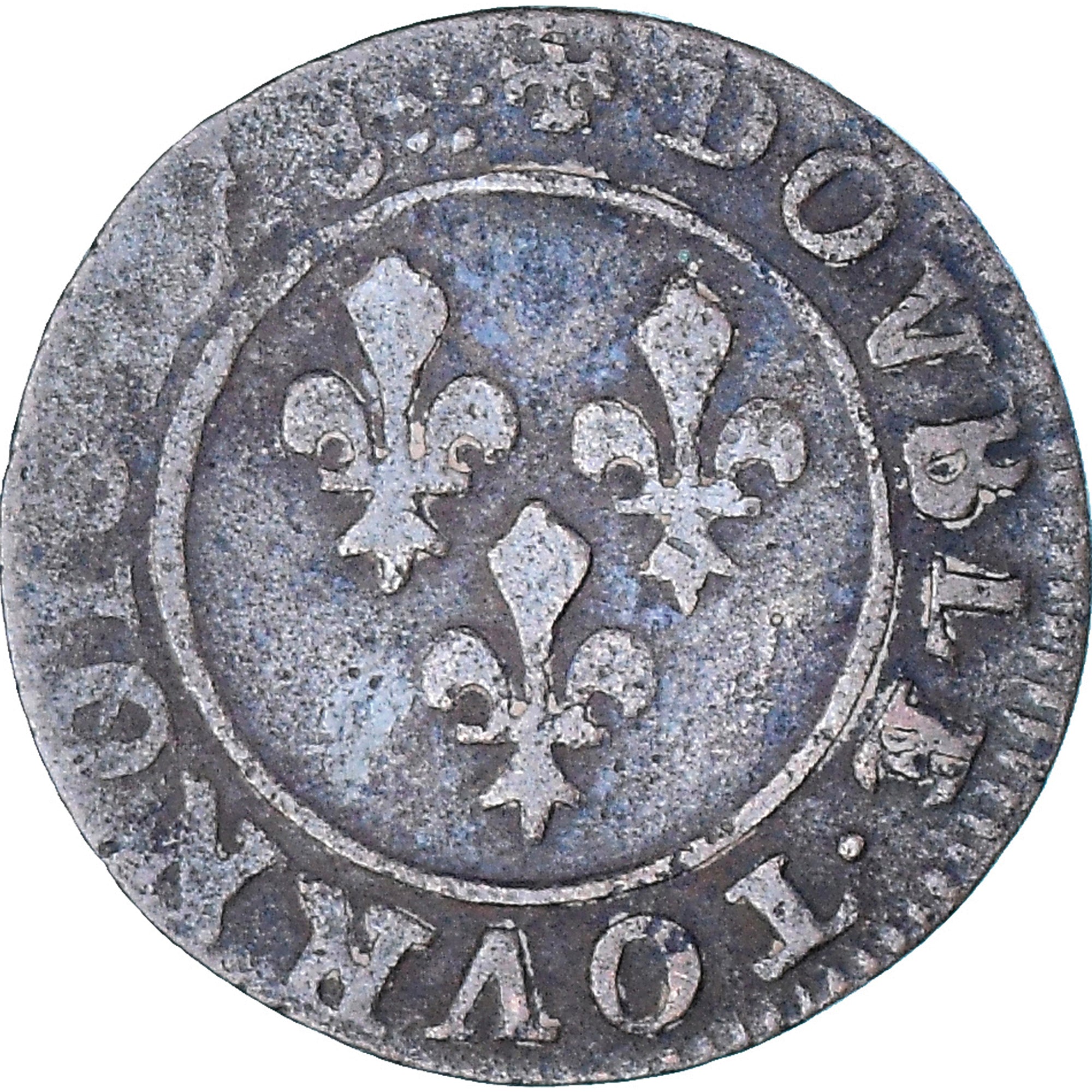 Monnaie, France, Louis XIII, Double Tournois, 1618, Saint-André de