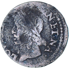 Coin, France, Louis XIII, Double tournois de Warin, tête à gauche, Double