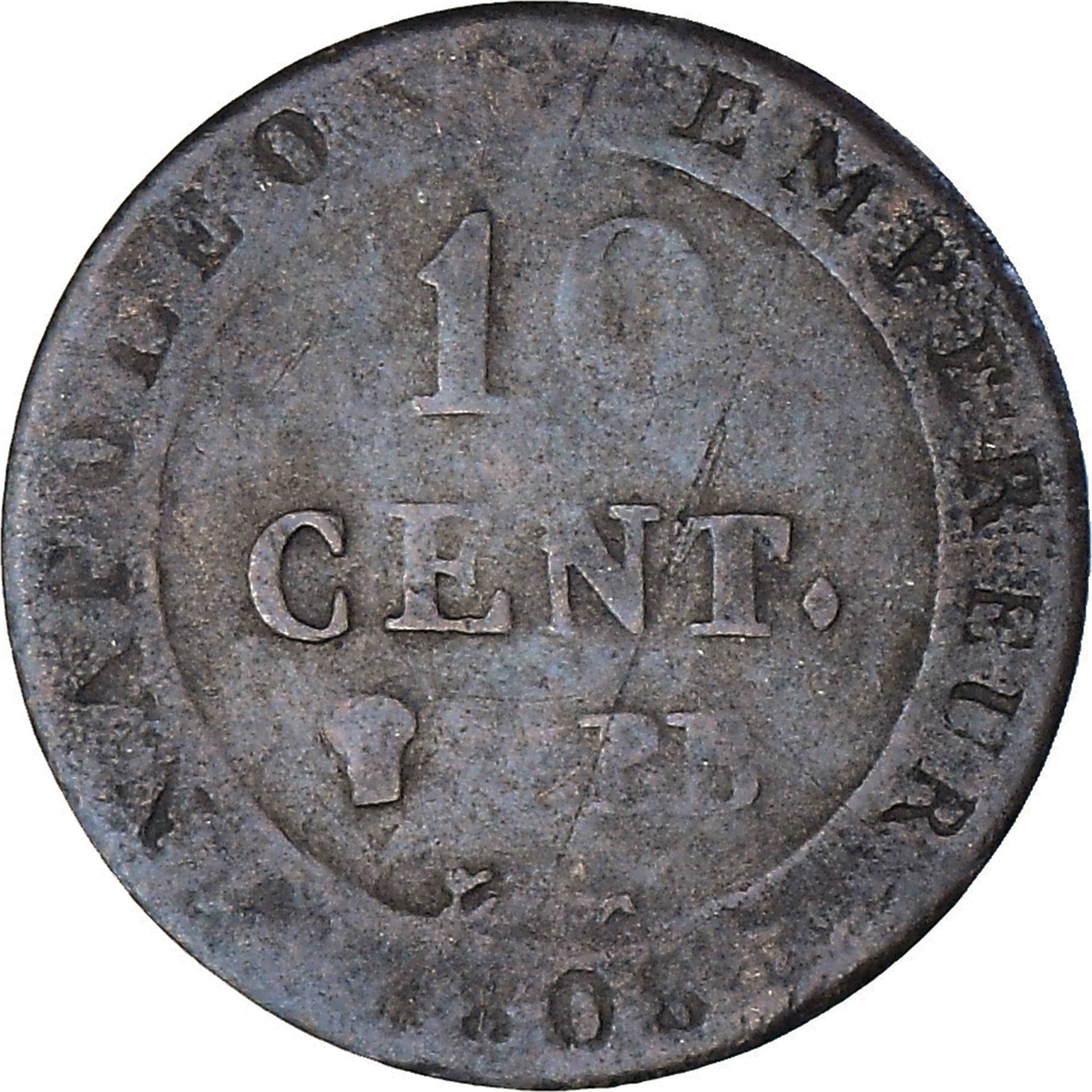 Monnaie, France, Napoléon I, 10 Centimes, 1808, Strasbourg, TB, Billon