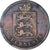 Munten, Guernsey, 4 Doubles, 1874, Heaton, Birmingham, FR, Bronzen, KM:5