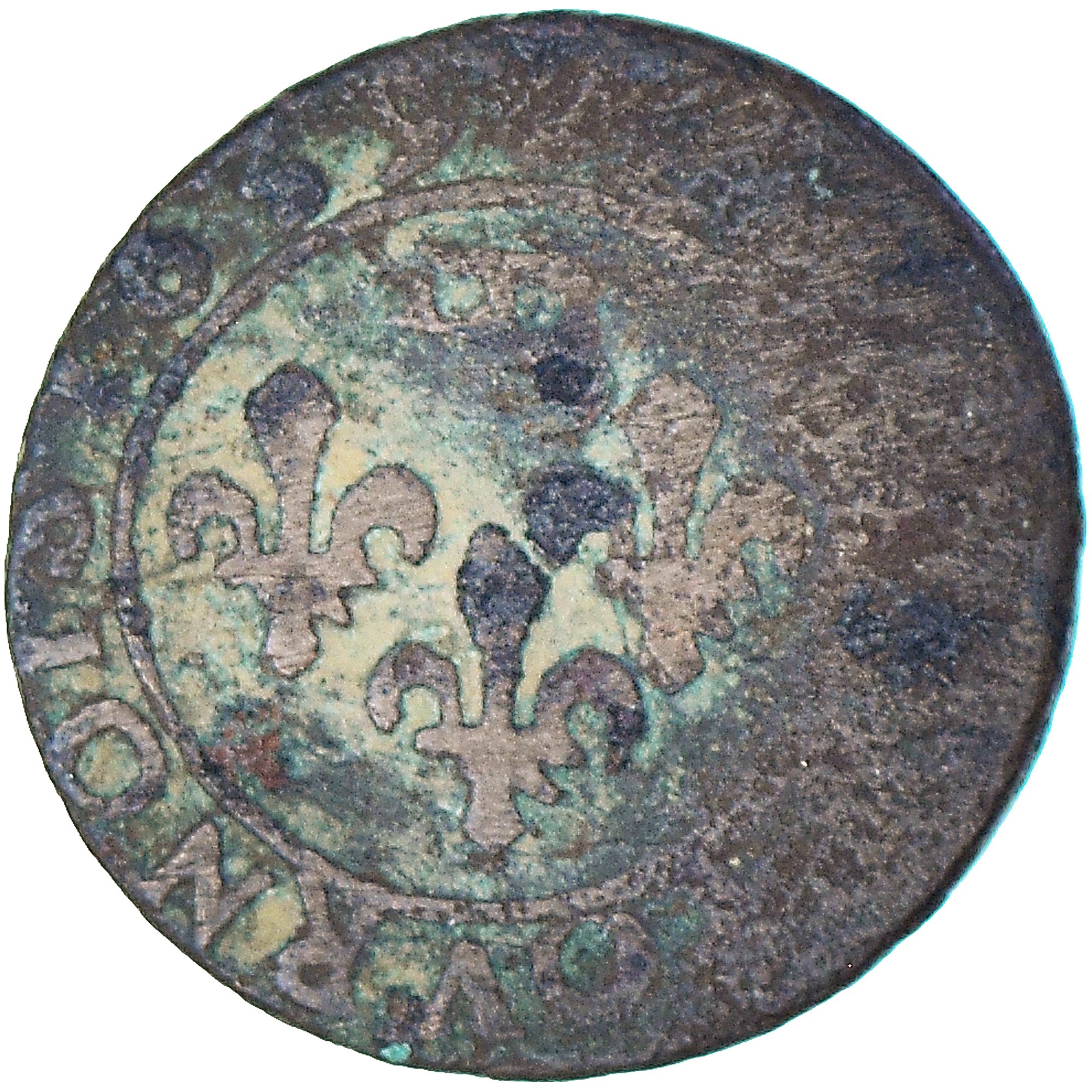 Munten, FRANSE STATEN, DOMBES, Gaston d'Orléans, Double Tournois, 1639