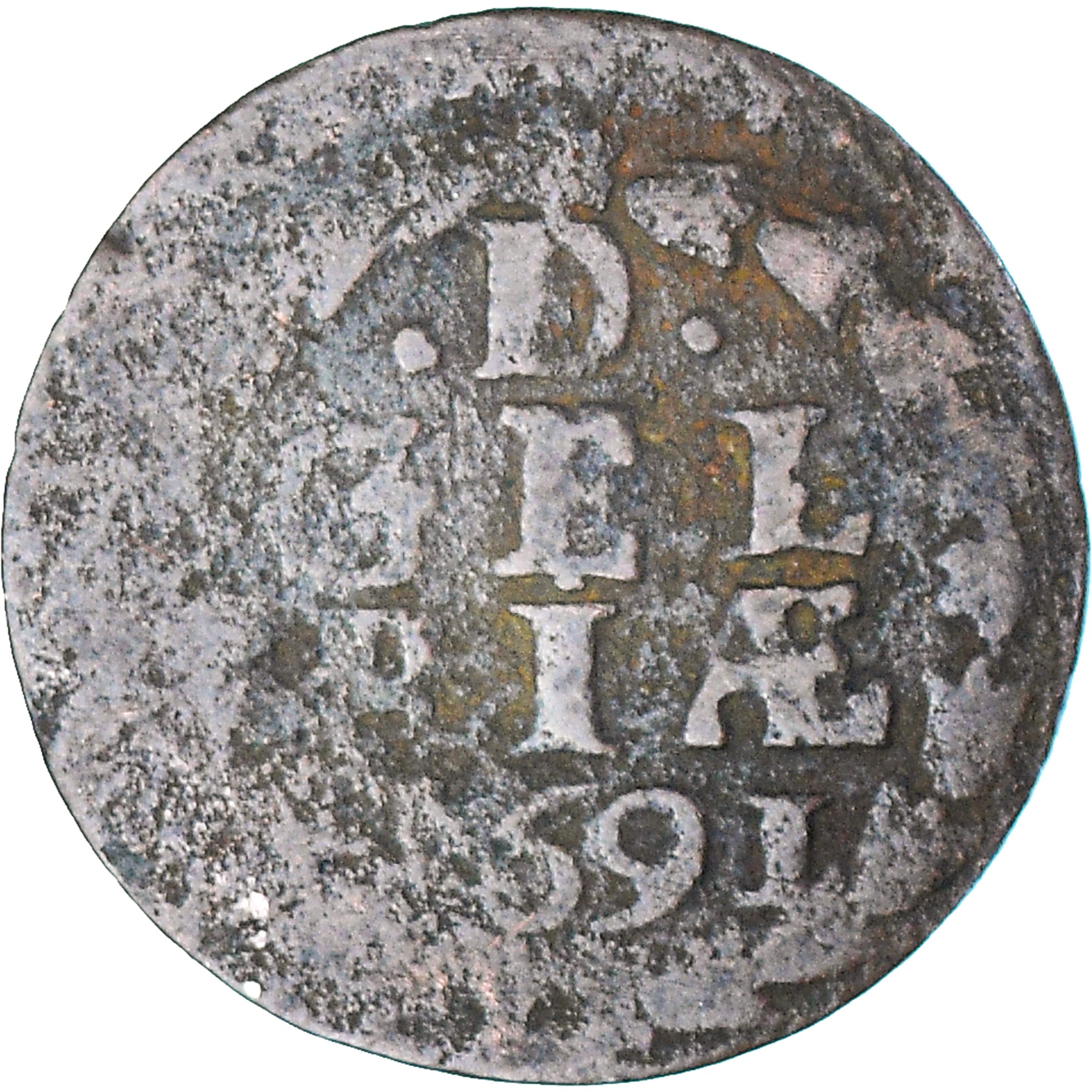 Munten, Nederland, Duit, 1691, Gelderland, ZG, Koper