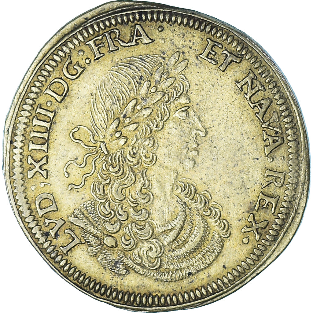 Frankrijk, Token, Royal, Louis XIV, Nuremberg, Cornélius Lauffers, PR, Tin