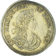 Frankrijk, Token, Royal, Louis XIV, Nuremberg, Cornélius Lauffers, PR, Tin