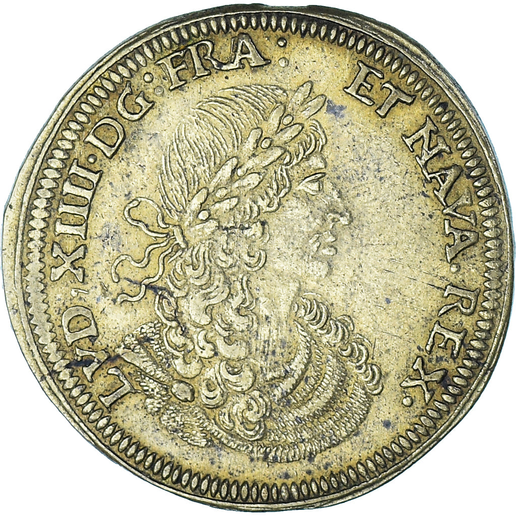 Francia, zeton, Royal, Louis XIV, Nuremberg, Cornélius Lauffers, History, EBC