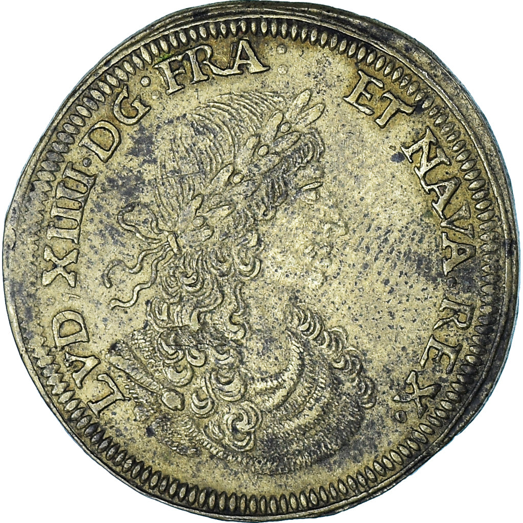 France, Token, Royal, Louis XIV, Nuremberg, Cornélius Lauffers, AU(50-53)
